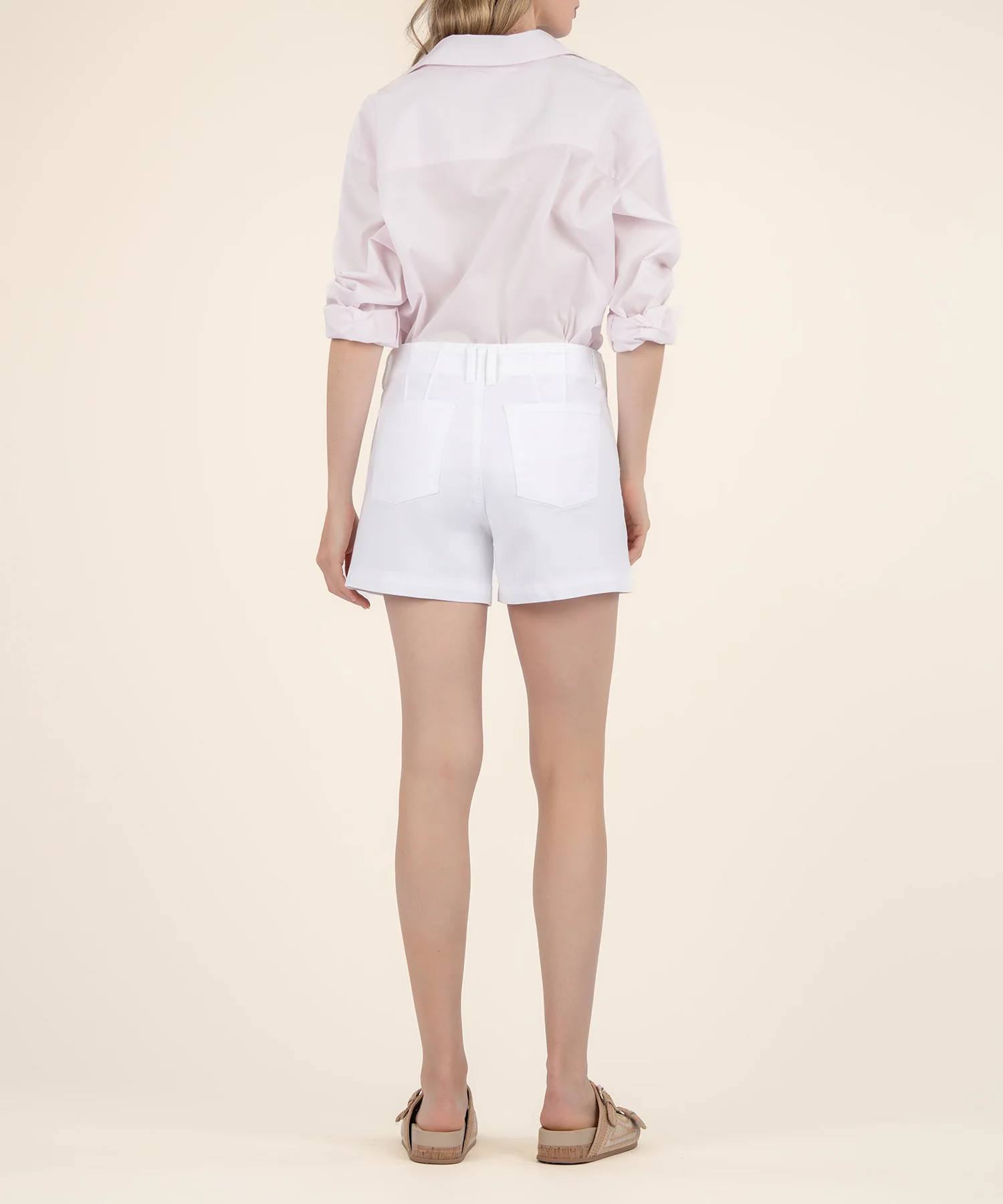 Jane Double Button High Rise Short - Image 3