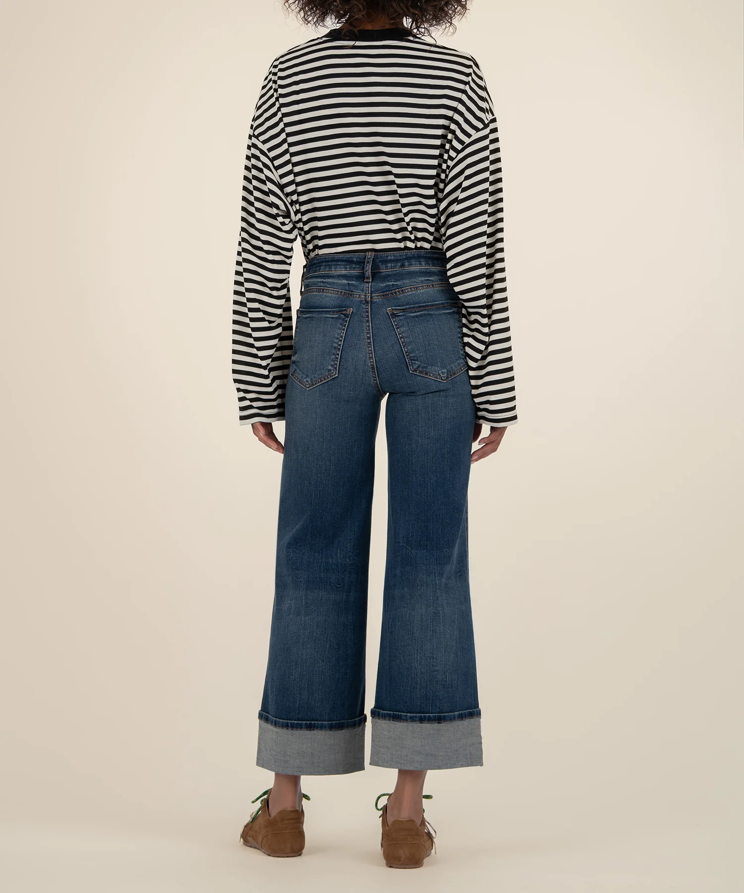 Meg High Rise Wide Legs Roll Up - Image 3
