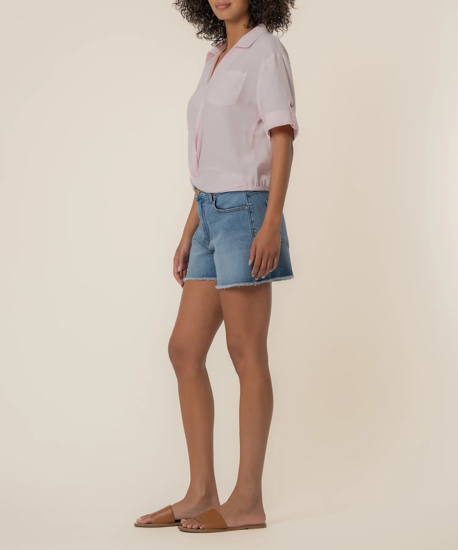 Rebel Linen Knot Front Shirt - Image 2
