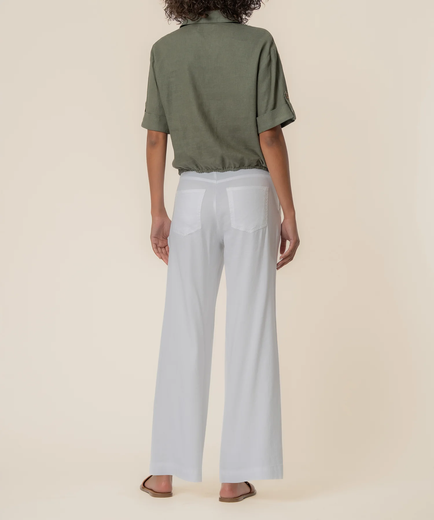 Rebel Linen Knot Front Shirt - Image 3