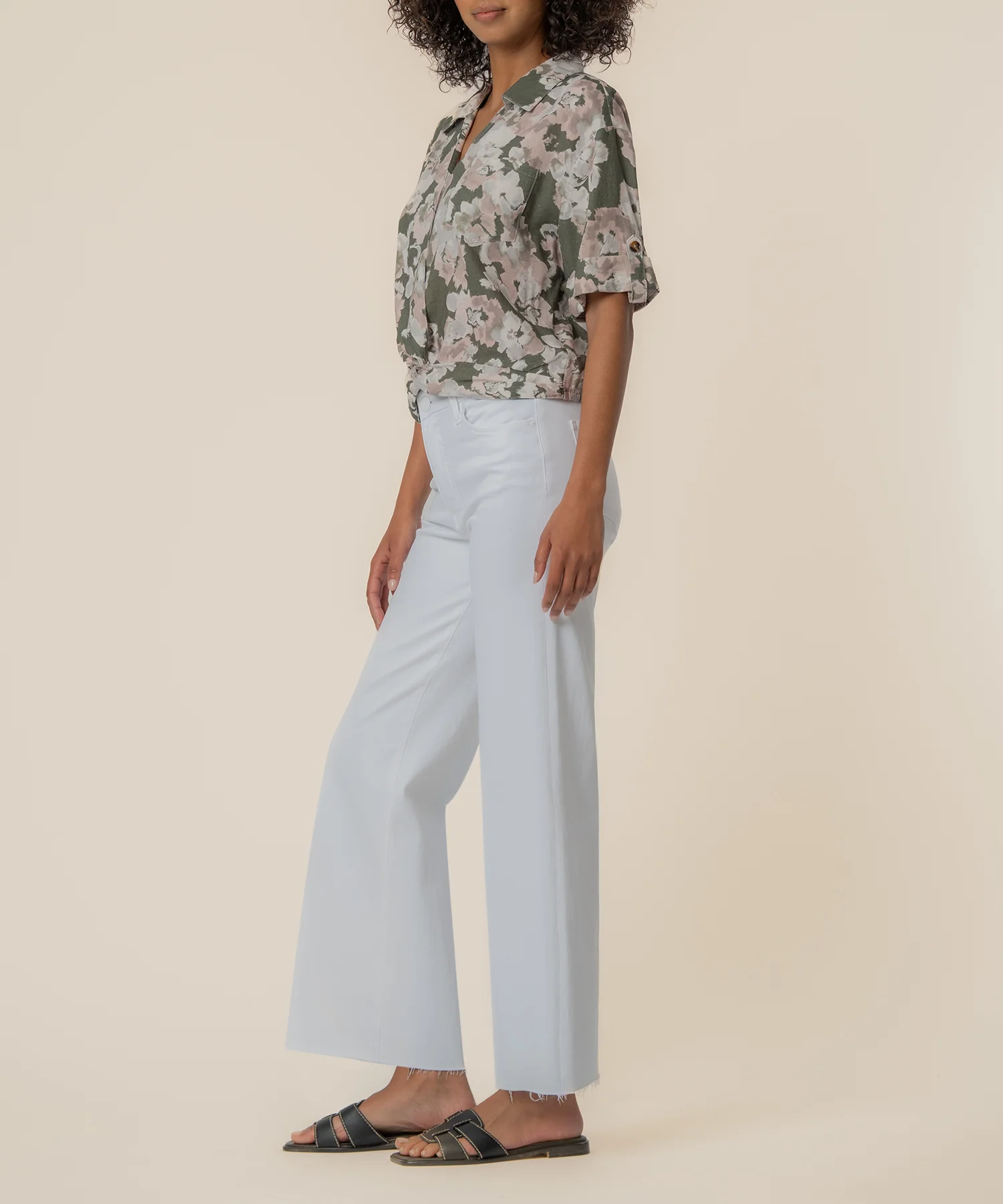 Rebel Linen Knot Front Shirt - Image 2